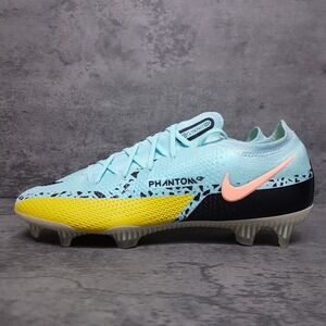 NIKE Phantom GT2 Elite FG Soccer Cleats Mens Size 7.5 Blue Yellow CZ9890-408‎